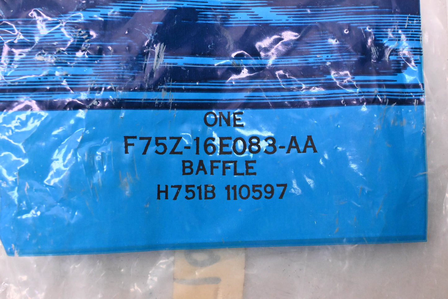 New OEM Ford F75Z-16E083-AA Baffle NOS