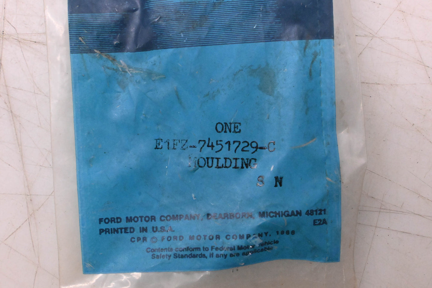 New OEM Ford E1FZ-7451729-C Drip Side Roof Moulding NOS