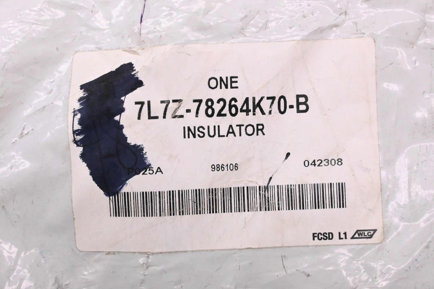 New OEM Ford 7L7Z-78264K70-B Rear Left Anti-Squeak Insulator NOS