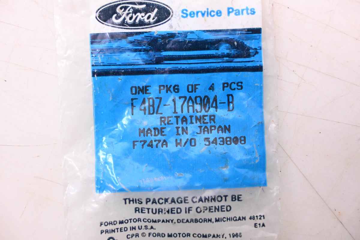 New OEM Ford F4BZ-17A904-B Rear Bumper Extension Retainers Qty 4 NOS