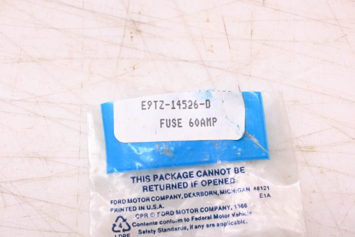 New OEM Ford E9TZ-14526-D 60 Amp Fuse Assembly NOS