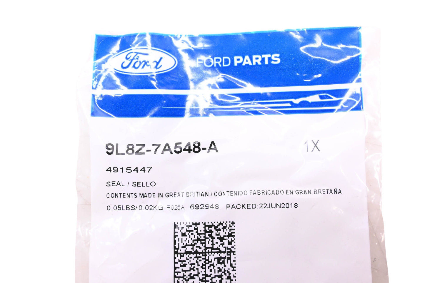 New OEM Ford 9L8Z-7A548-A, 4915447 Seal NOS