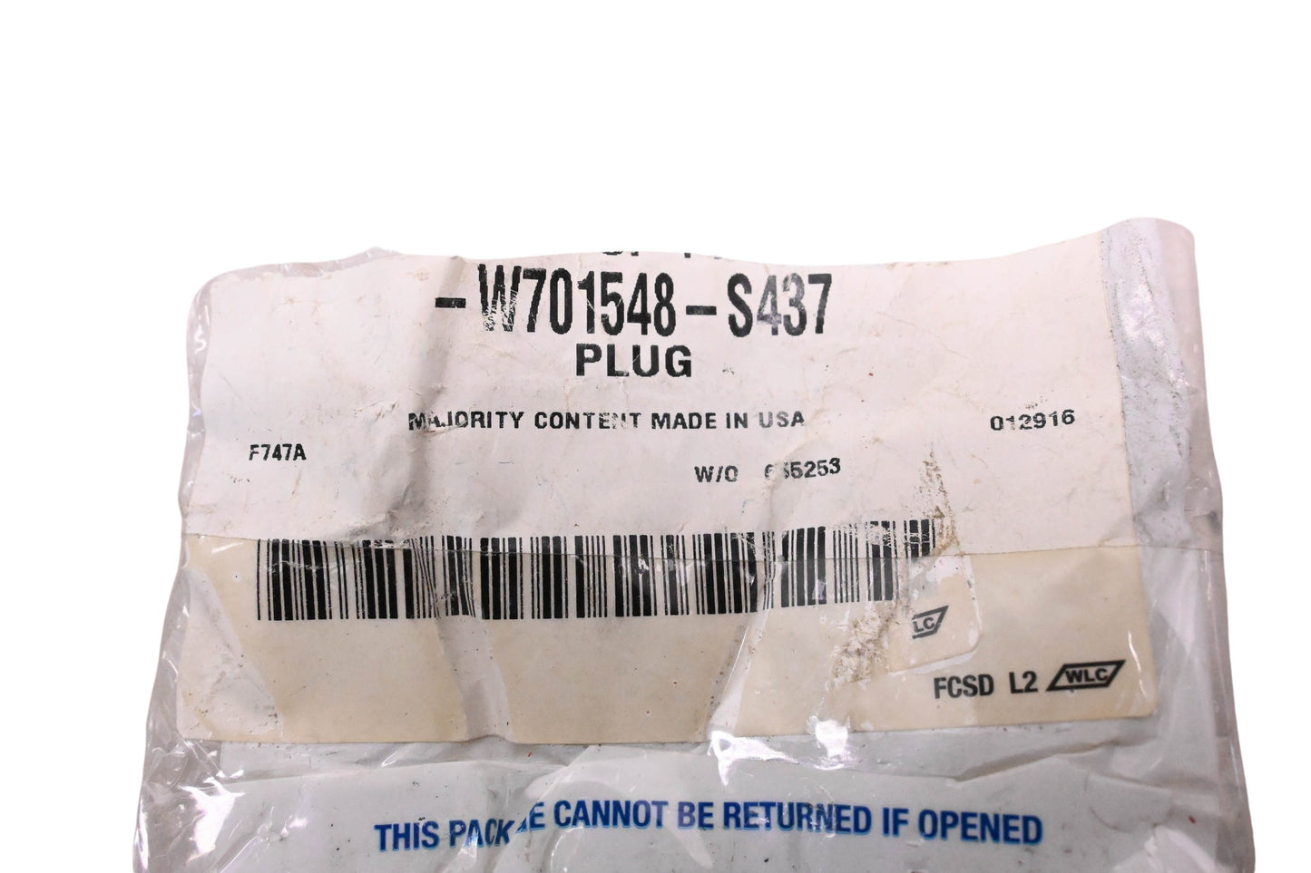 New OEM Ford W701548-S437 Engine Expansion Plugs Qty 3 NOS