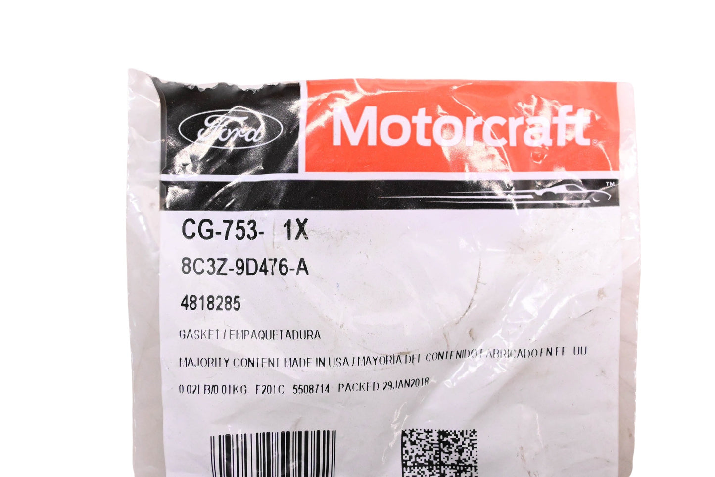 New OEM Motorcraft CG-753, 8C3Z-9D476-A, 4818285 Exhaust Gas Recirculation Valve Gasket NOS
