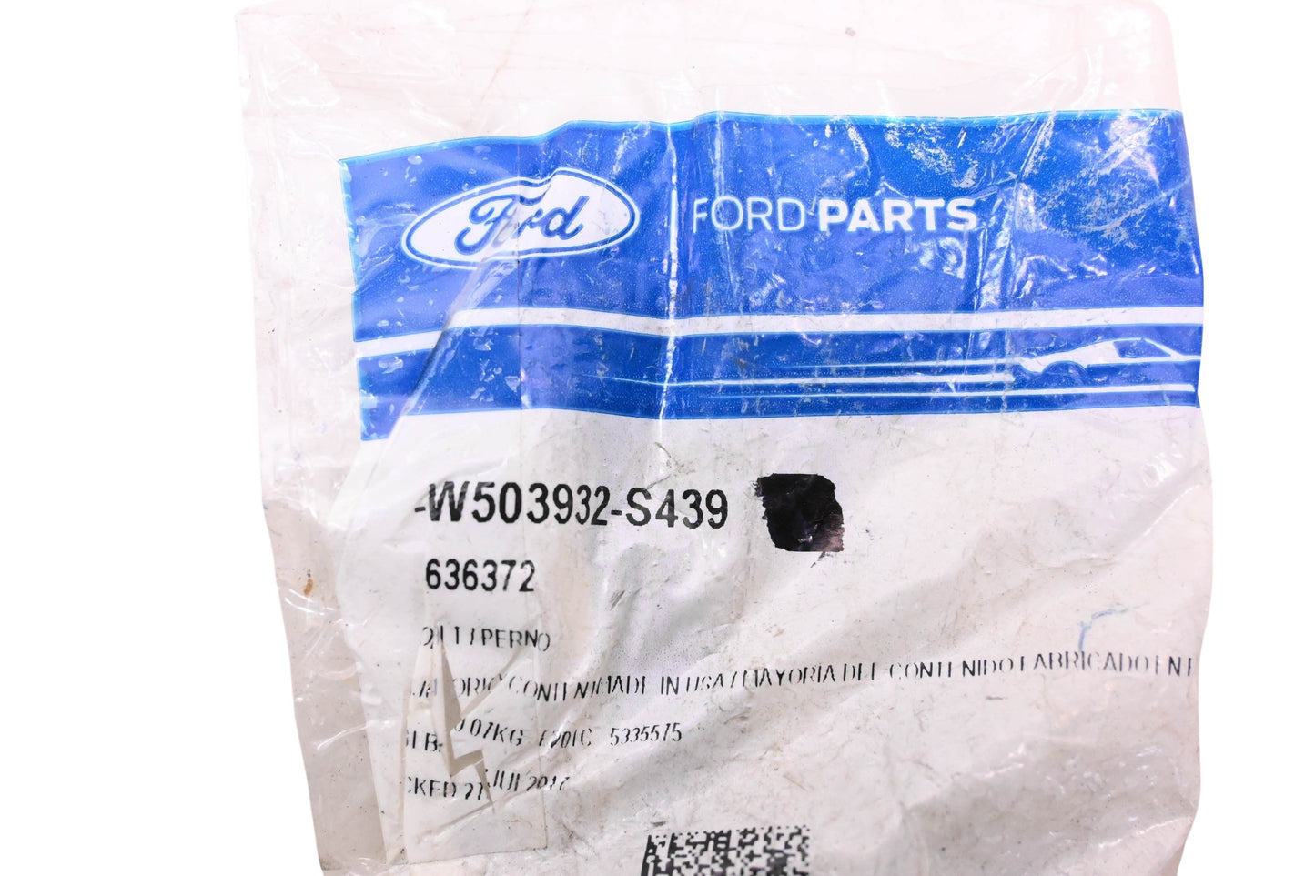 New OEM Ford W503932-S439, 636372 Hinge Bolts & Washers Qty 2 NOS