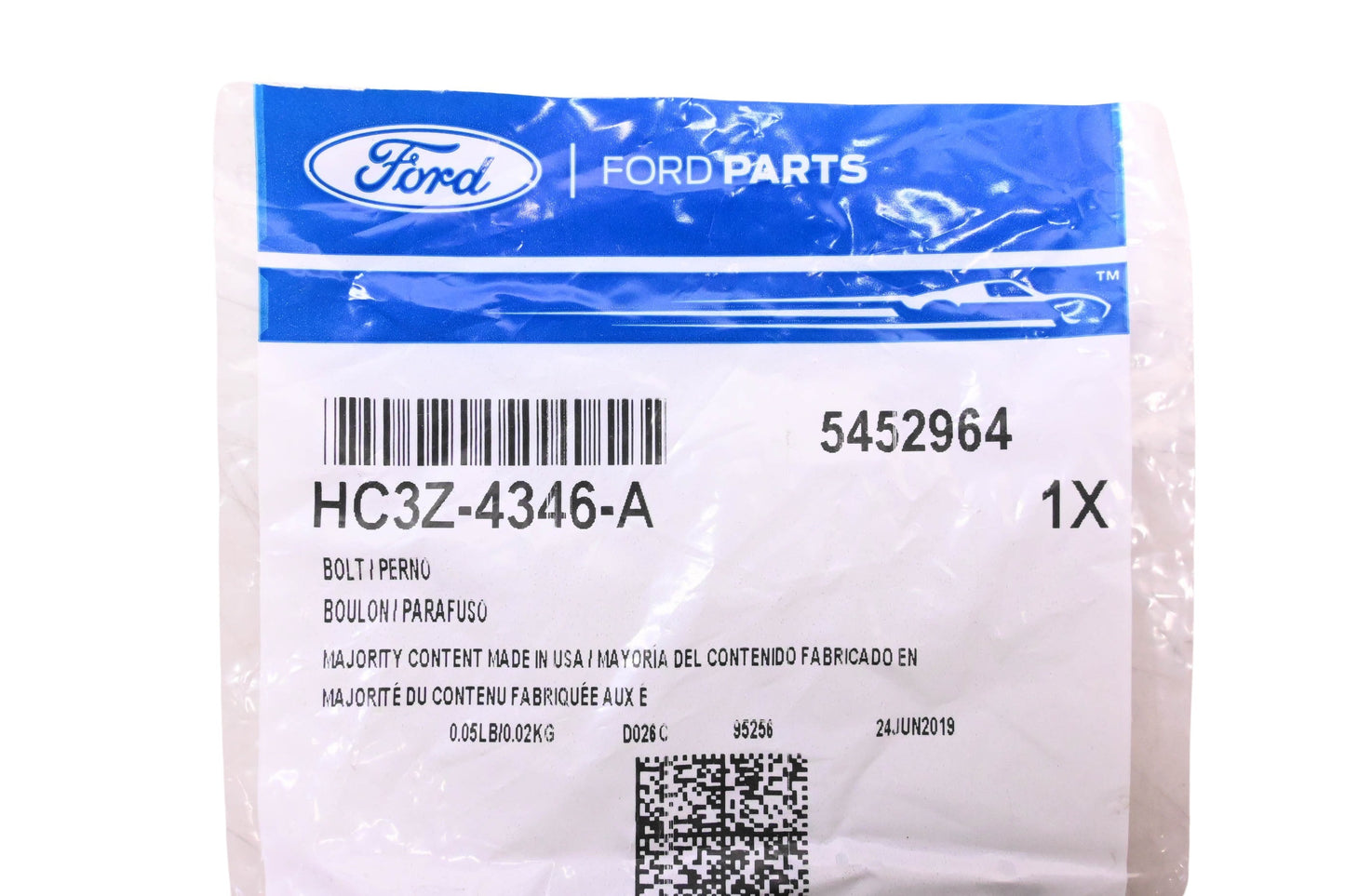 New OEM Ford HC3Z-4346-A, 5452964 Differential Cover Bolt NOS