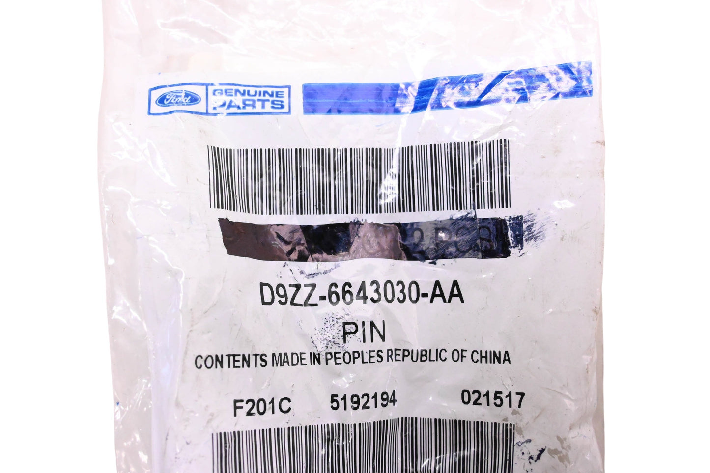 New OEM Ford D9ZZ-6643030-AA Hinge Pin NOS