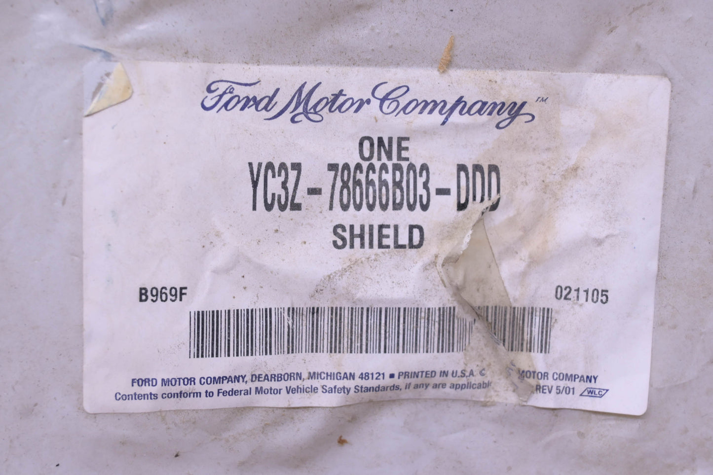 New OEM Ford YC3Z-78666B03-DDD, 576350 Shield NOS