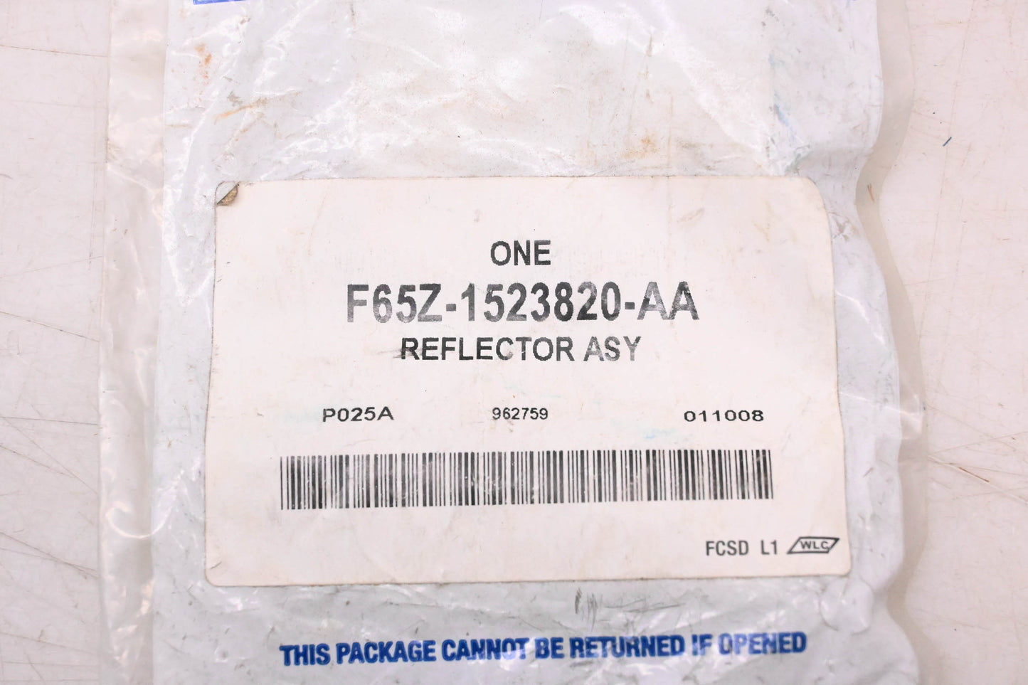 New OEM Ford F65Z-1523820-AA Right Side Door Panel Reflector NOS