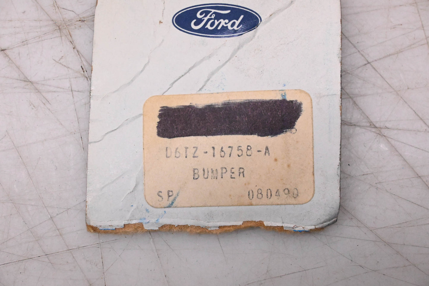 New OEM Ford D6TZ-16758-A Hood Bumper NOS