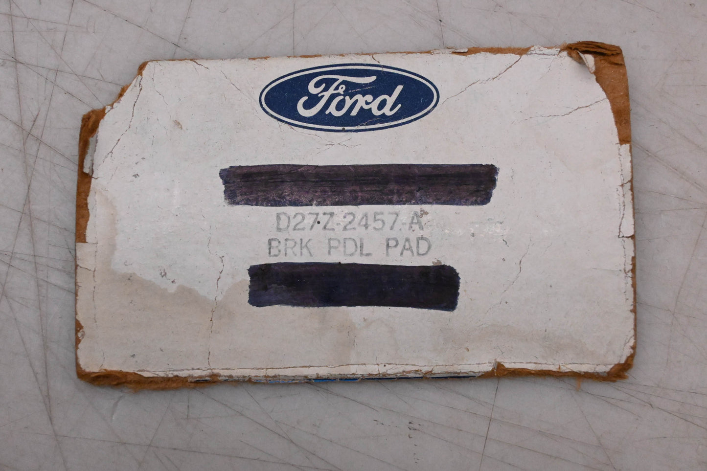 New OEM Ford D27Z-2457-A Brake Pedal Pad NOS