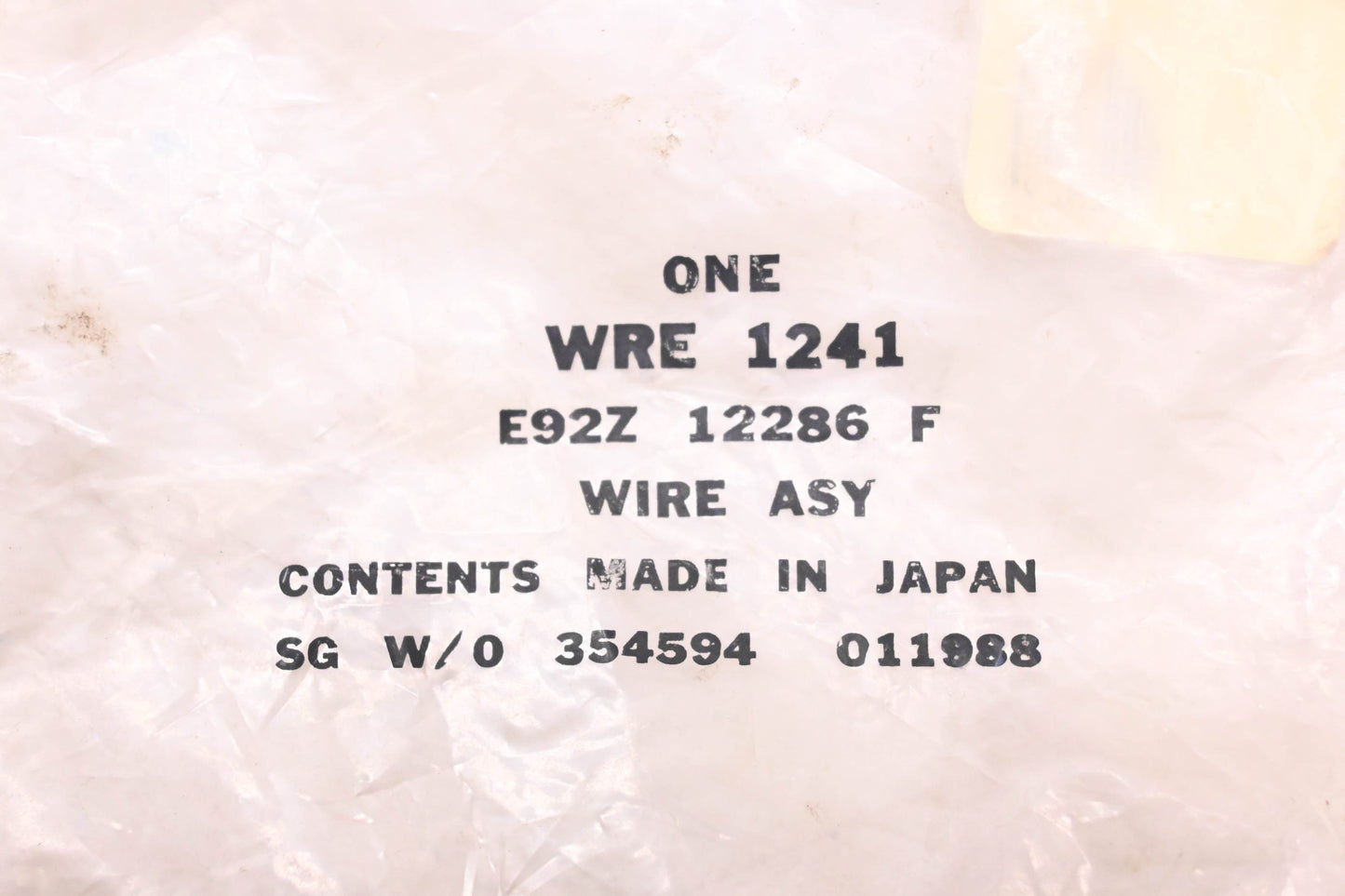 New OEM Motorcraft WRE-1241, E92Z-12286-F Wire Assembly NOS