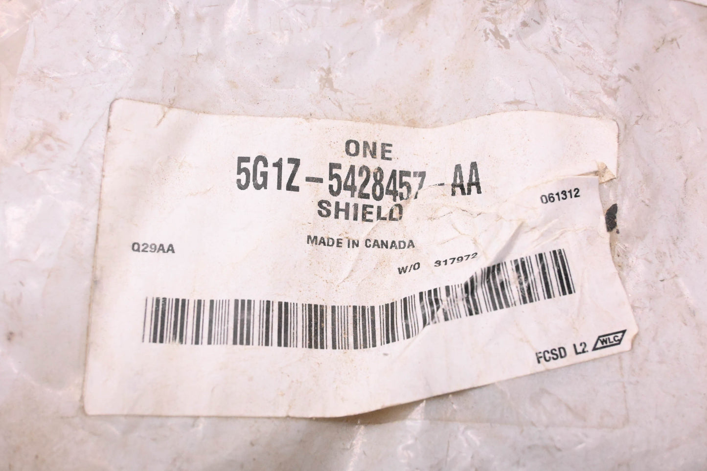 New OEM Ford 5G1Z-5428457-AA Rear Quarter Panel Splash Shield NOS