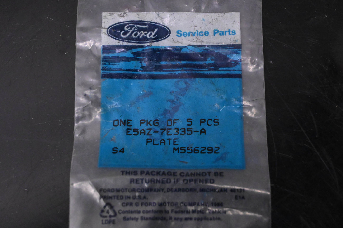 New OEM Ford E5AZ-7E335-A Orifice Control Valve Plug Retainer Plates Qty 5 NOS