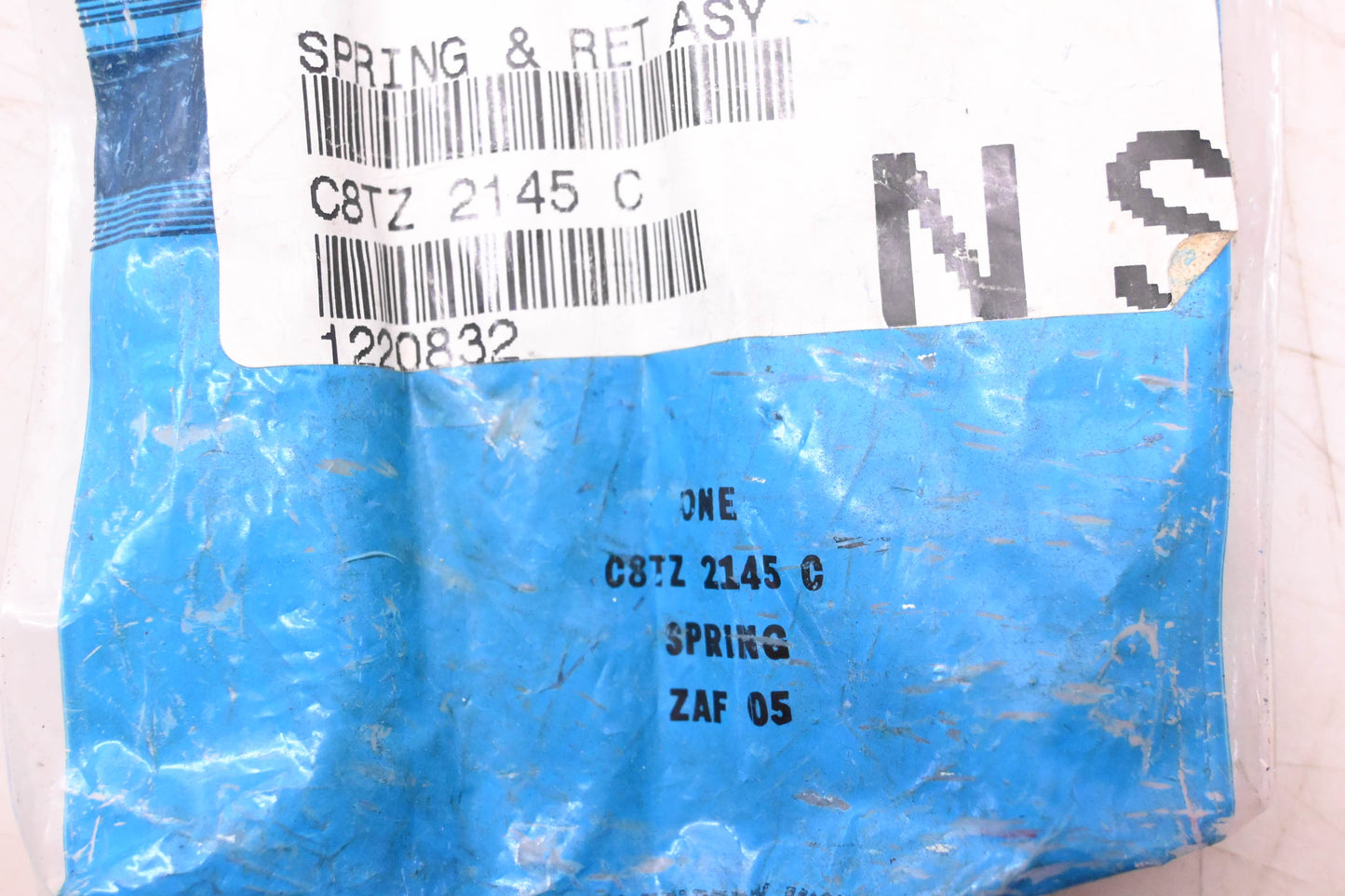 New OEM Ford C8TZ-21456-C Spring & Retainer Assembly NOS