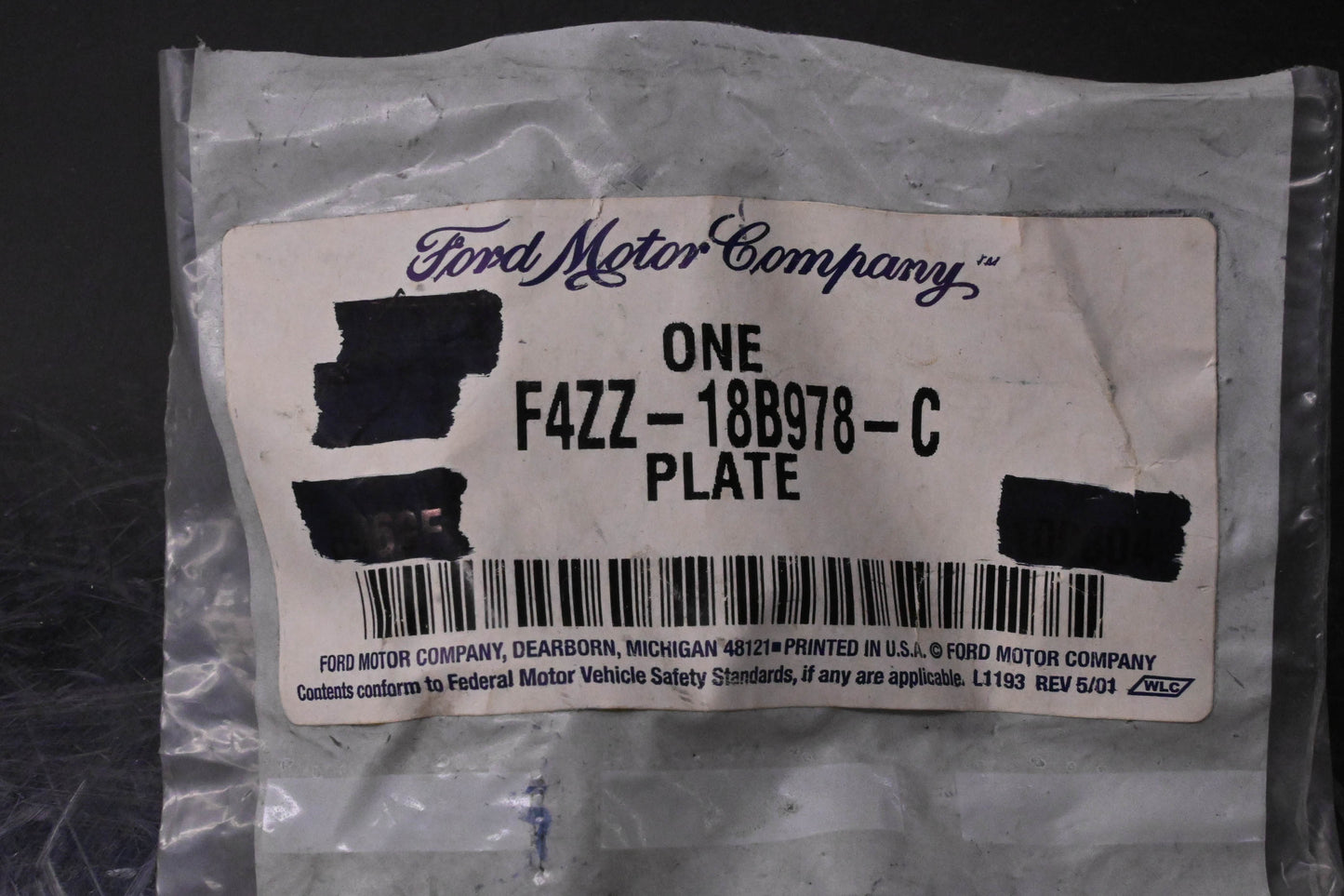 New OEM Ford F4ZZ-18B978-C Speaker Grille Nameplate NOS