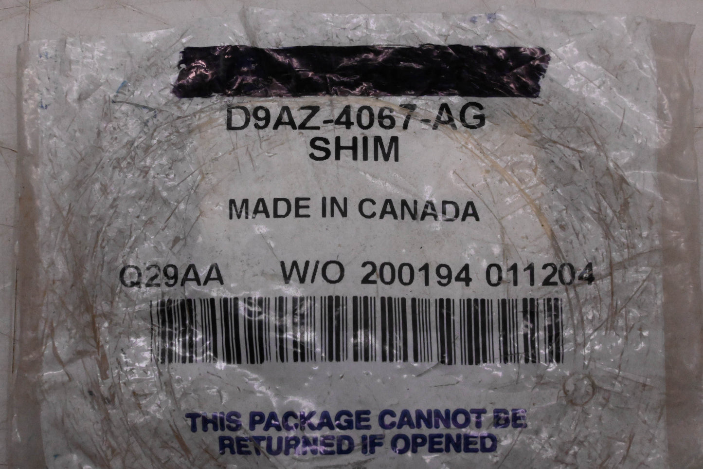 New OEM Ford D9AZ-4067-AG Rear Differential Shim Assembly NOS