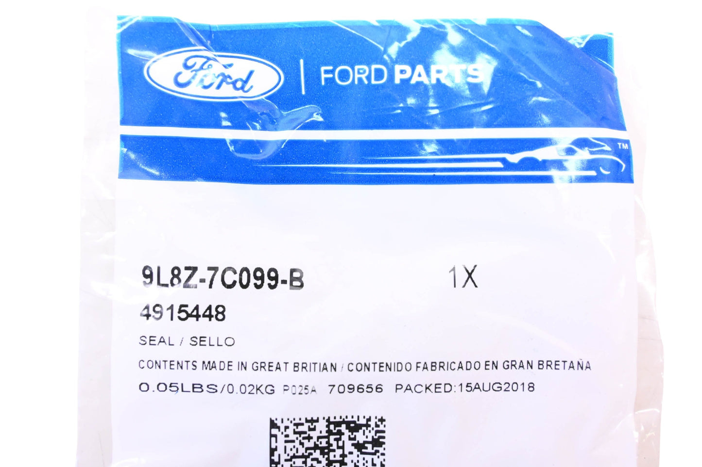 New OEM Ford 9L8Z-7C099-B, 4915448 Seal NOS