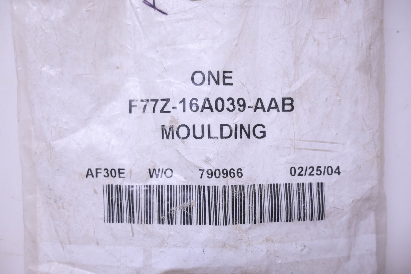 New OEM Ford F77Z-16A039-AAB Moulding NOS