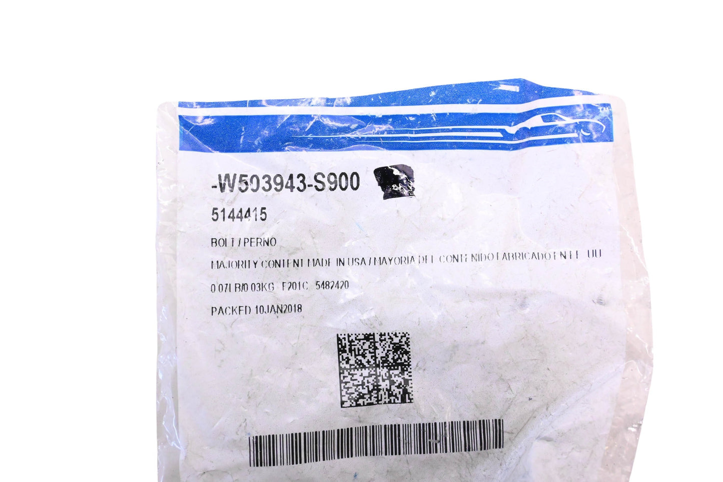 New OEM Ford W503943-S900, 5144415 Rear Radiator Plate Screw & Washer Assemblies Qty 2 NOS