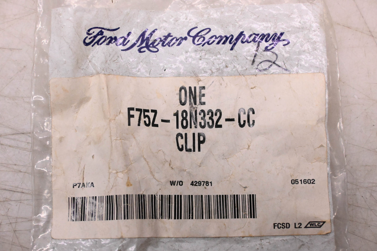 New OEM Ford F75Z-18N332-CC Heater Hose Tube Clip NOS