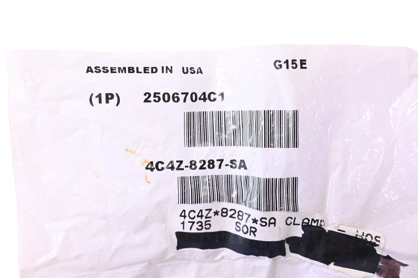 New OEM Ford 4C4Z-8287-A, 2506704C1 Clamp Hose NOS