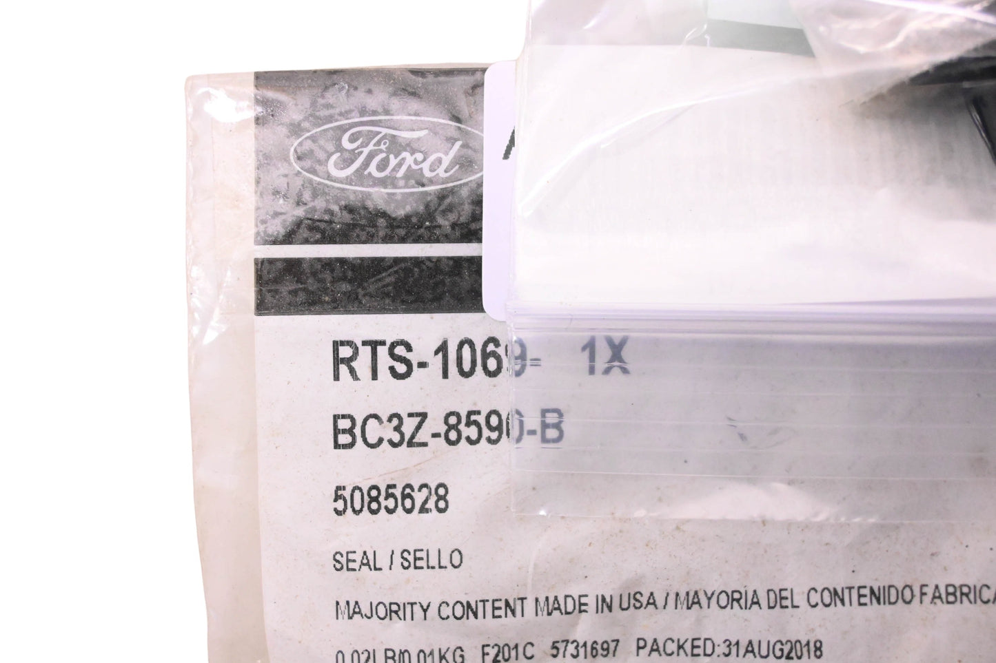 New OEM Motorcraft RTS-1069, BC3Z-8590-B, 5085628 Engine Coolant Thermostat Gasket NOS