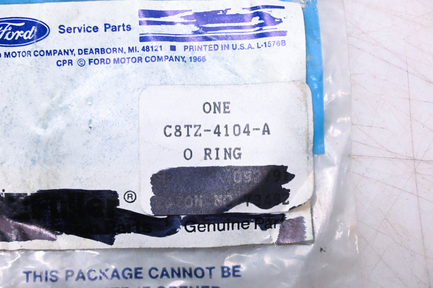 New OEM Ford C8TZ-4104-A O-Ring NOS