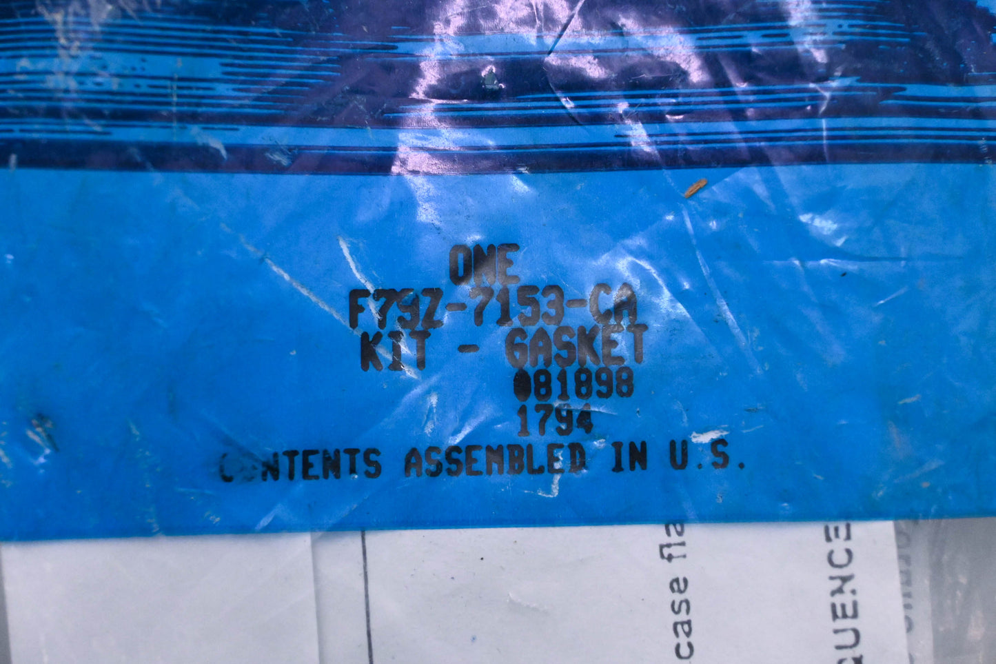 New OEM Ford F79Z-7153-CA Gasket Kit NOS