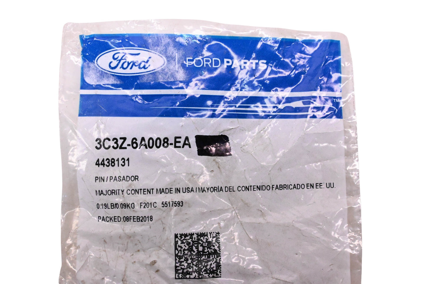 New OEM Ford 3C3Z-6A008-EA, 4438131 Dowel Pin NOS