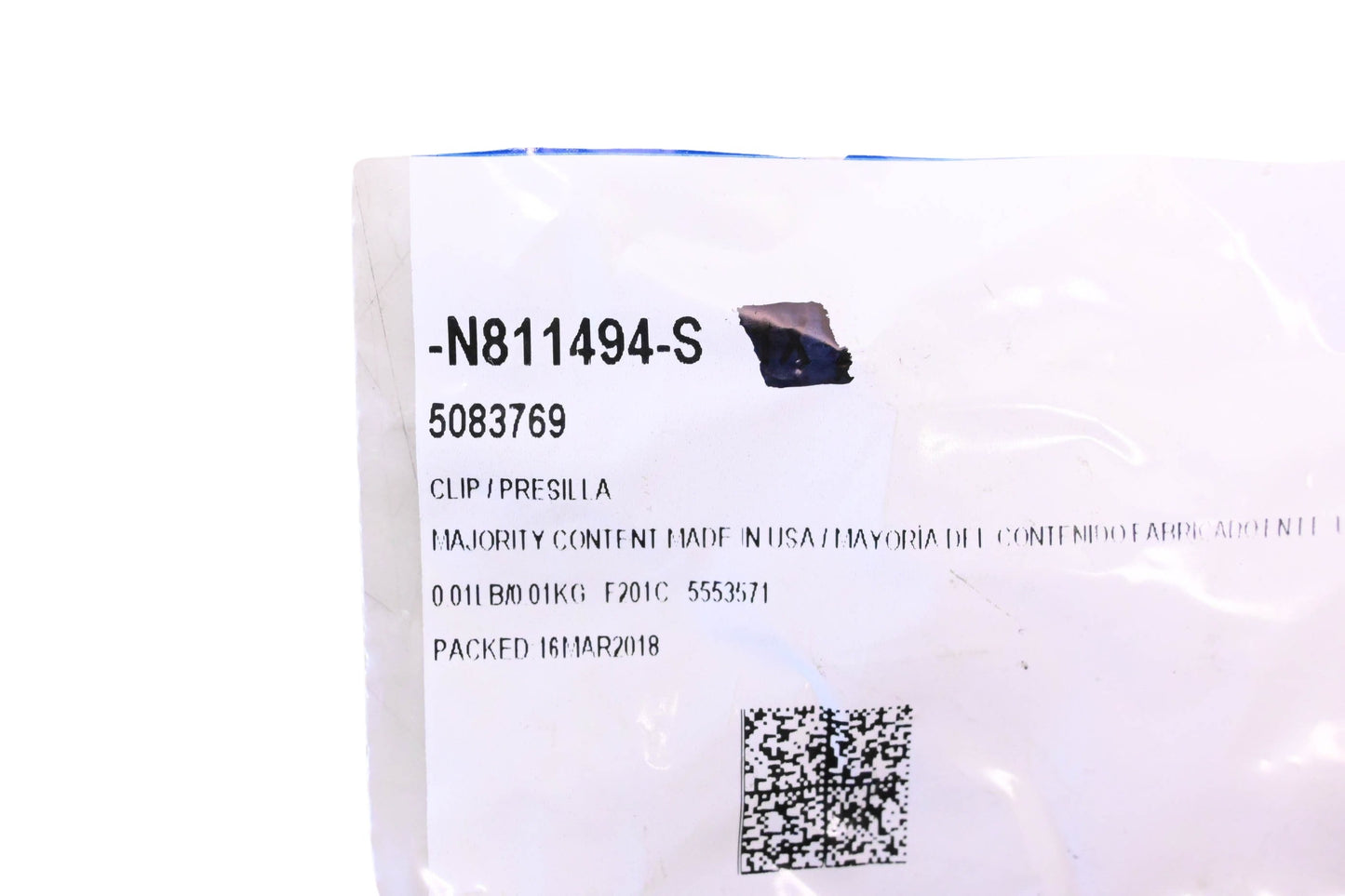 New OEM Ford N811494-S, 5083769 Link Rod Clip NOS