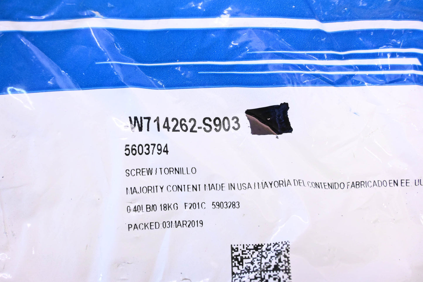 New OEM Ford W714262-S903, 5603794 Screw Assembly NOS