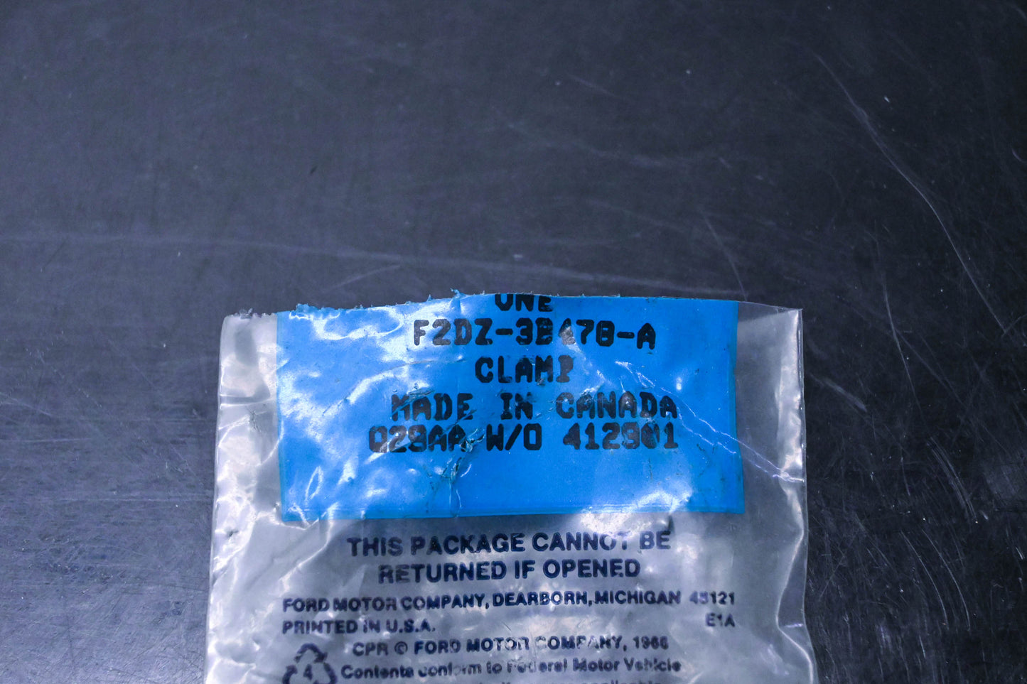 New OEM Ford F2DZ-3B470-A Clamp NOS