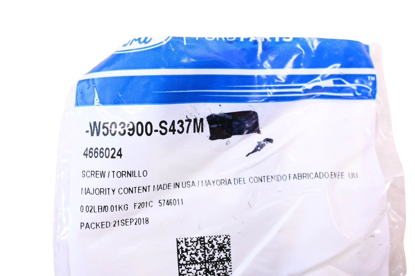 New OEM Ford W503900-S437M, 4666024 Screw & Washer Assembly NOS