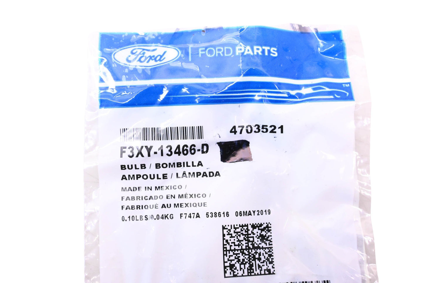 New OEM Ford F3XY-13466-D, 4703521 Interior Roof Dome Light Bulb Assemblies Qty 2 NOS