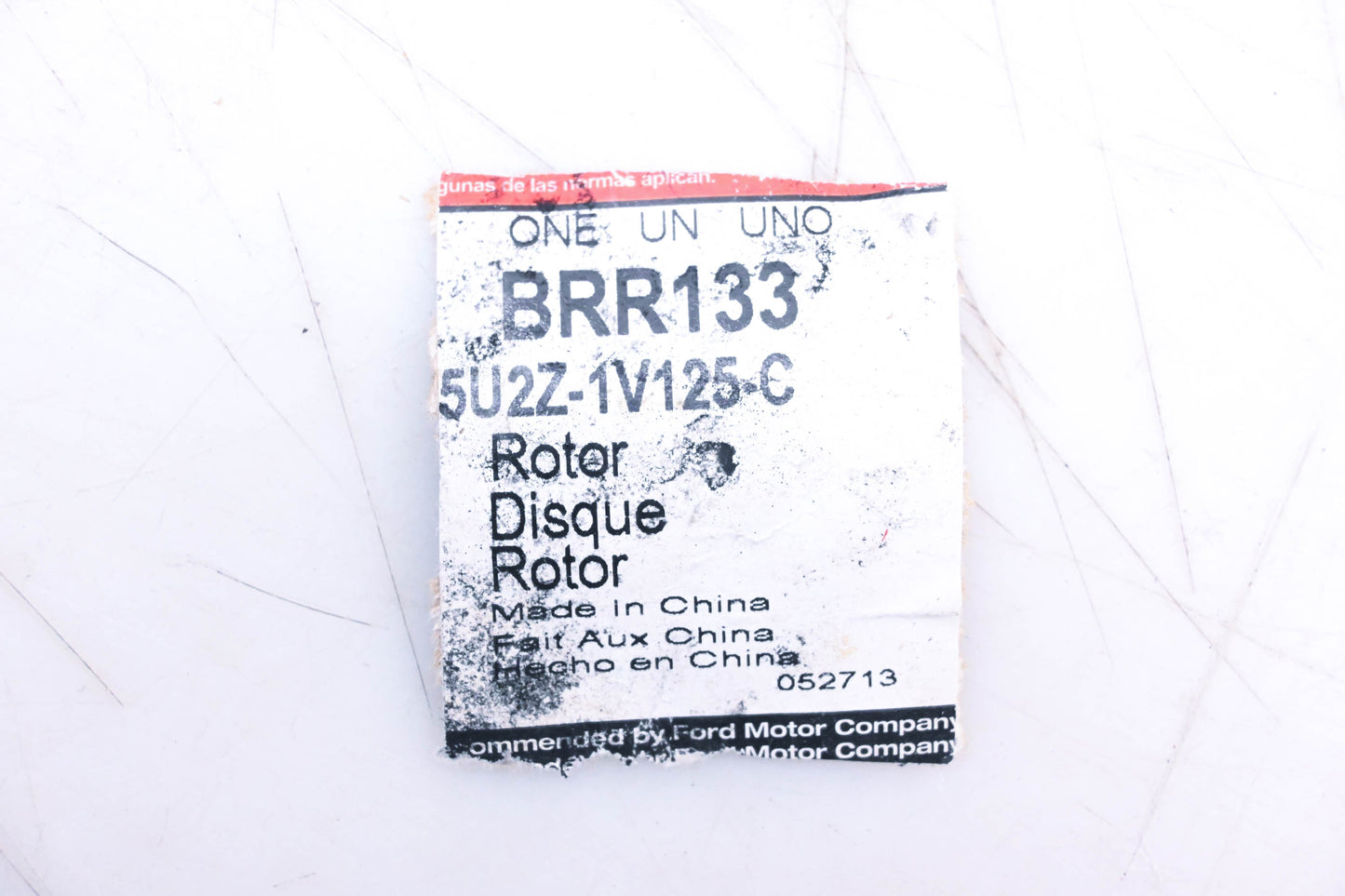 New OEM Motorcraft BRR133, 5U2Z-1V125-C 11 1/2" Front Disc Brake Rotor NOS