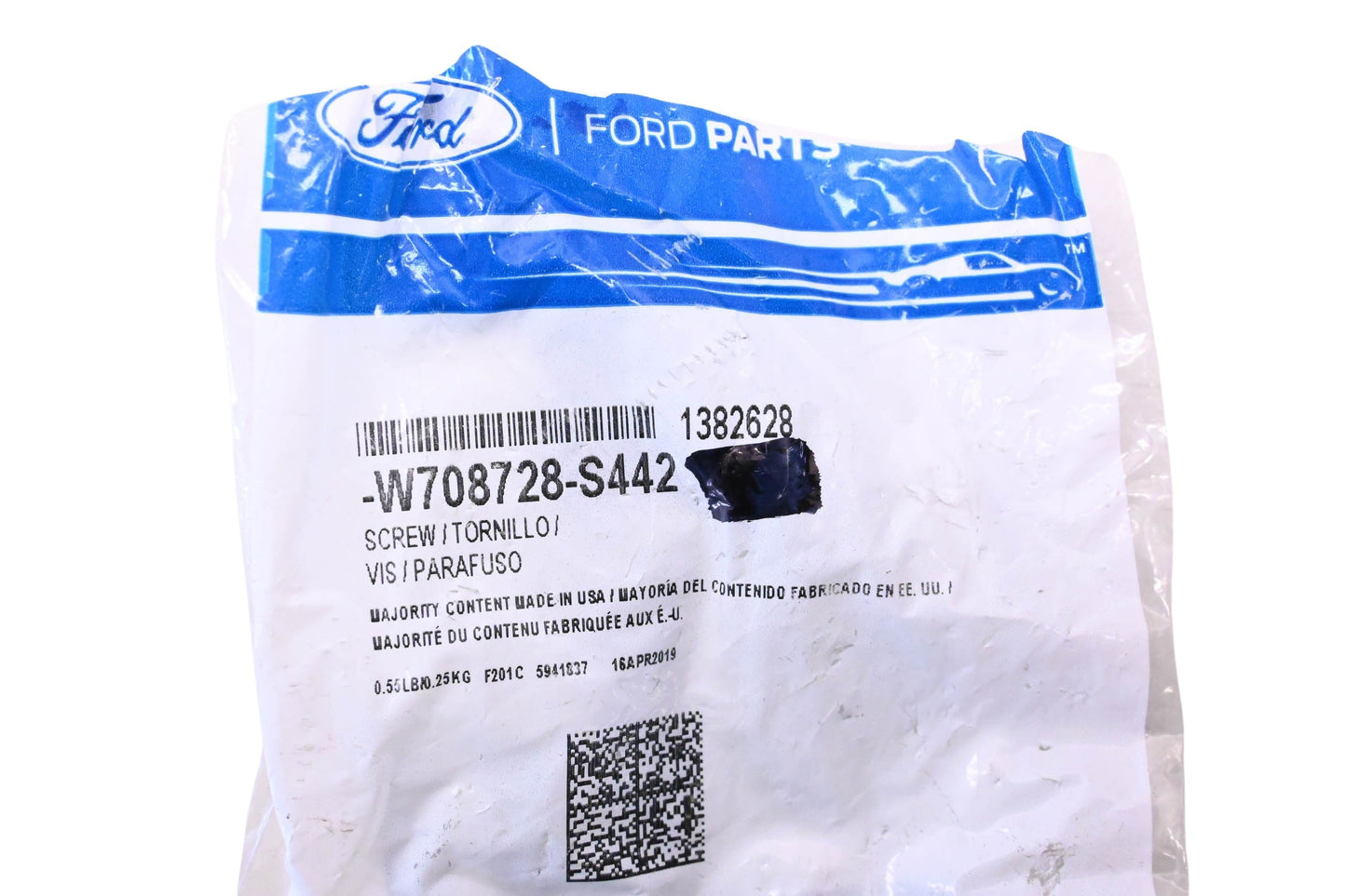 New OEM Ford W708728-S442, 1382628 Screw & Washer Assembly NOS