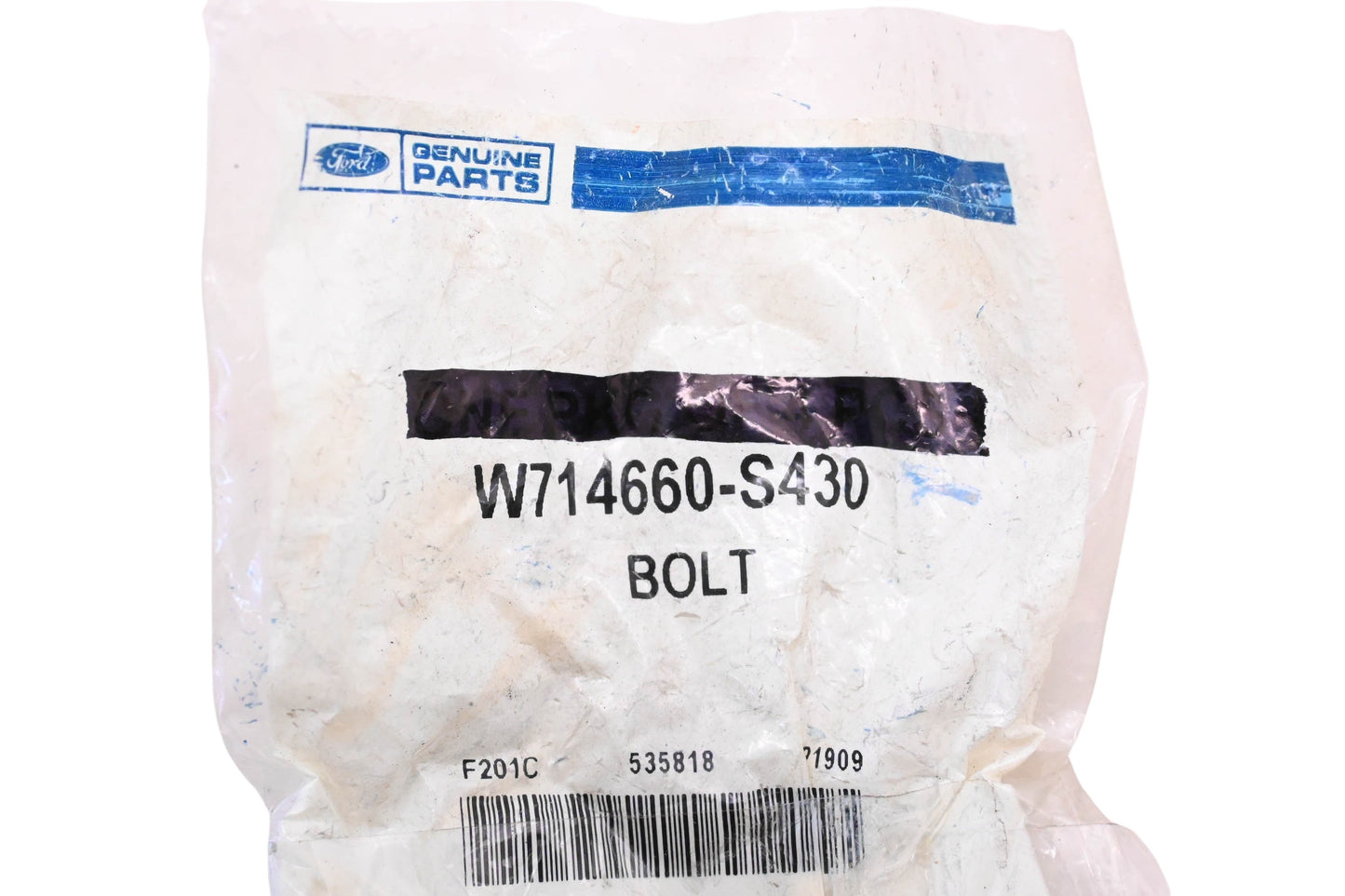 New OEM Ford W714660-S430, 535818 Hex Bolt NOS