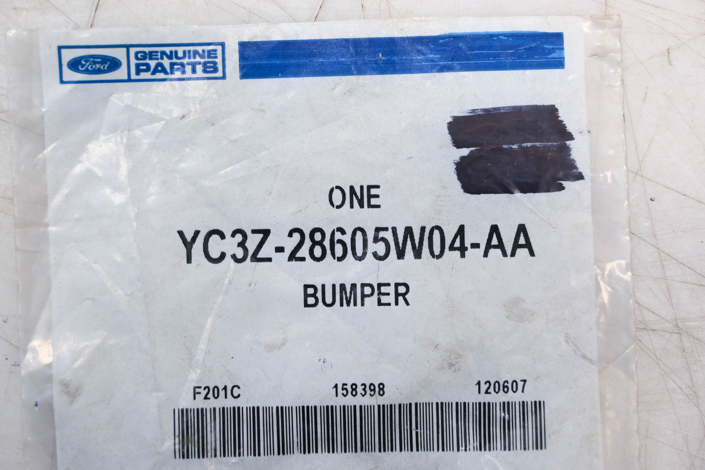 New OEM Ford YC3Z-28605W04-AA Bumper NOS
