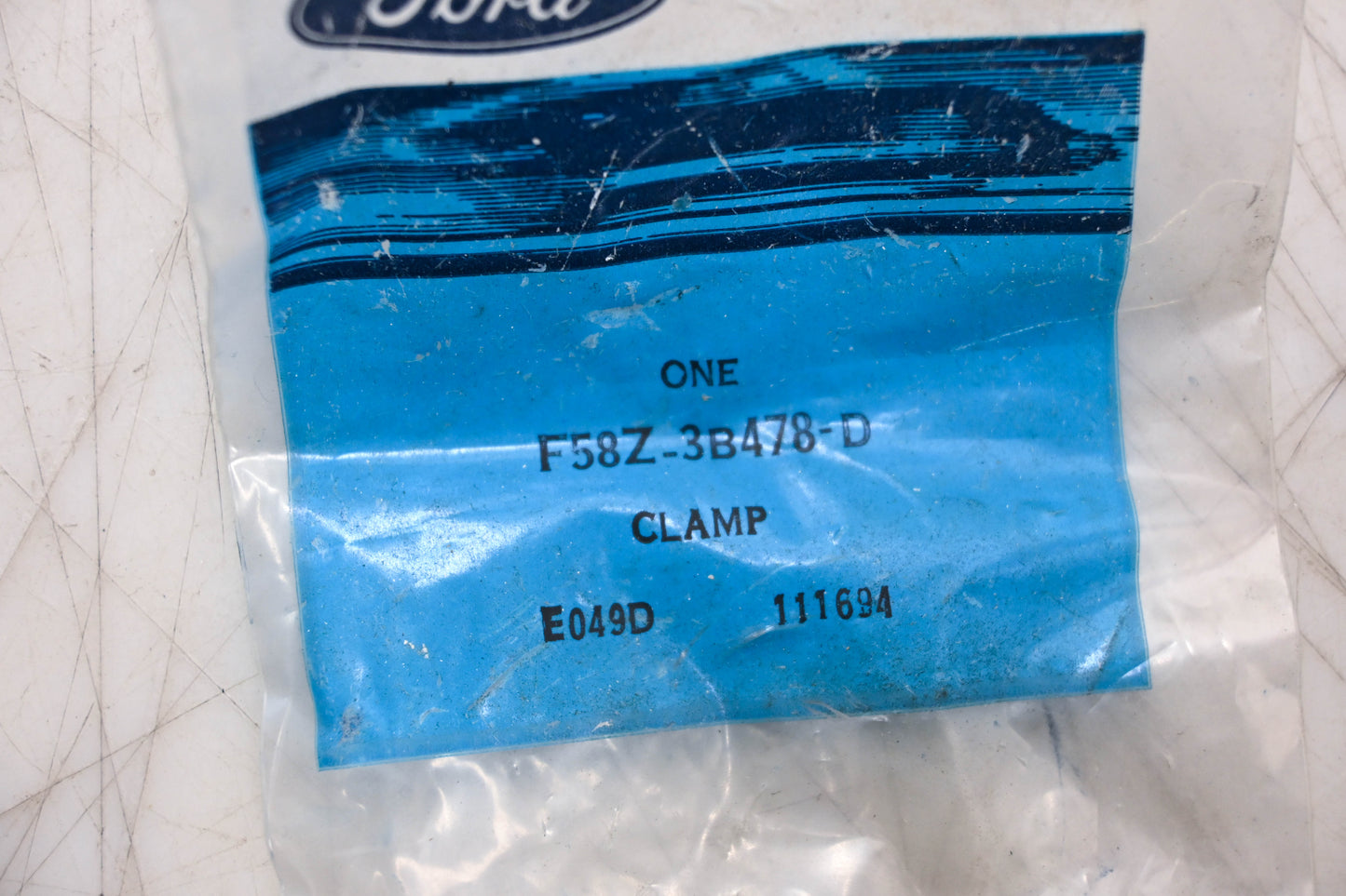 New OEM Ford F58Z-3B478-D Clamp NOS