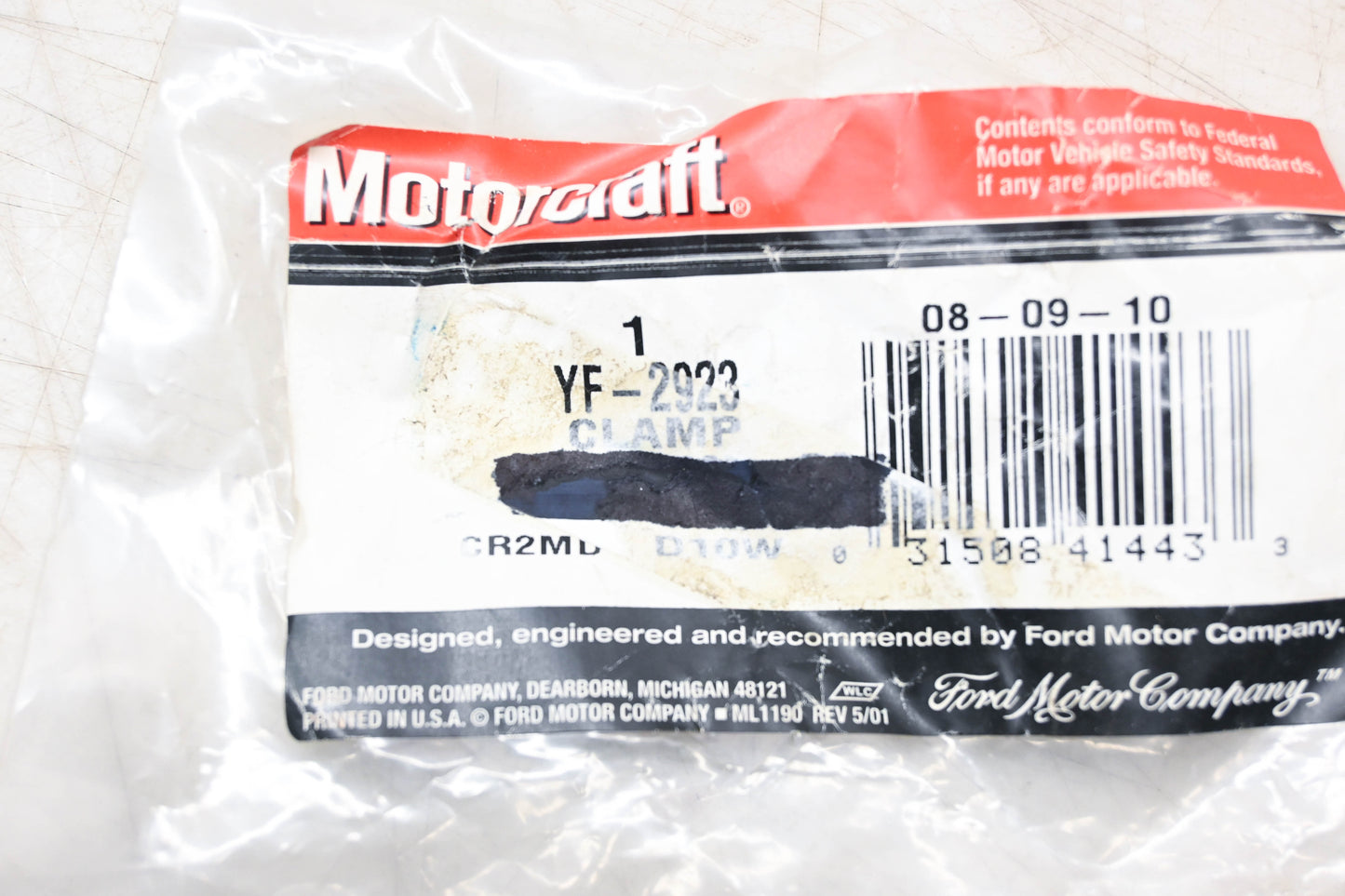 New OEM Motorcraft YF-2923 Clamp NOS