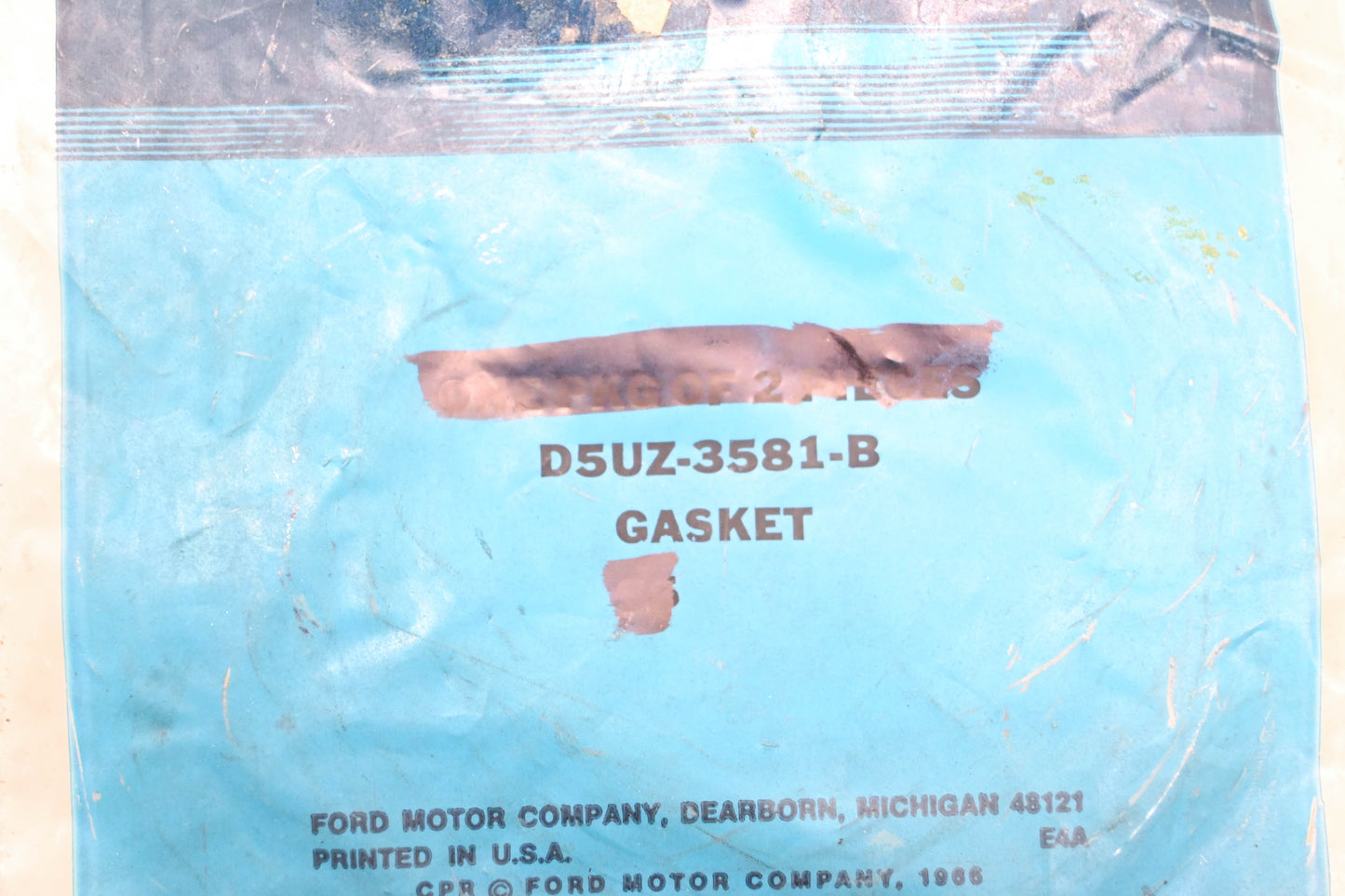 New OEM Ford D5UZ-3581-B Sector Shaft Cover Gasket NOS