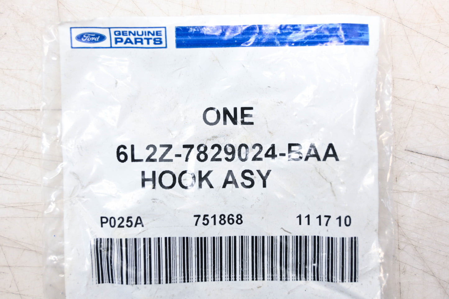 New OEM Ford 6L2Z-7829024-BAA Hook Assembly NOS