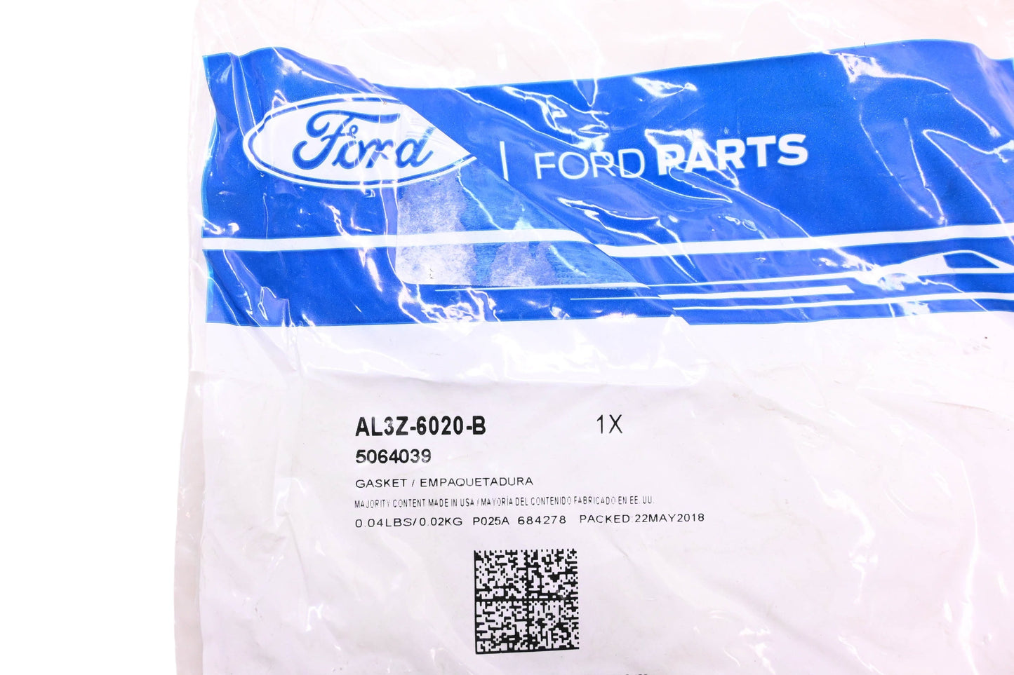 New OEM Ford AL3Z-6020-B, 5064039 Front Cover Gasket NOS