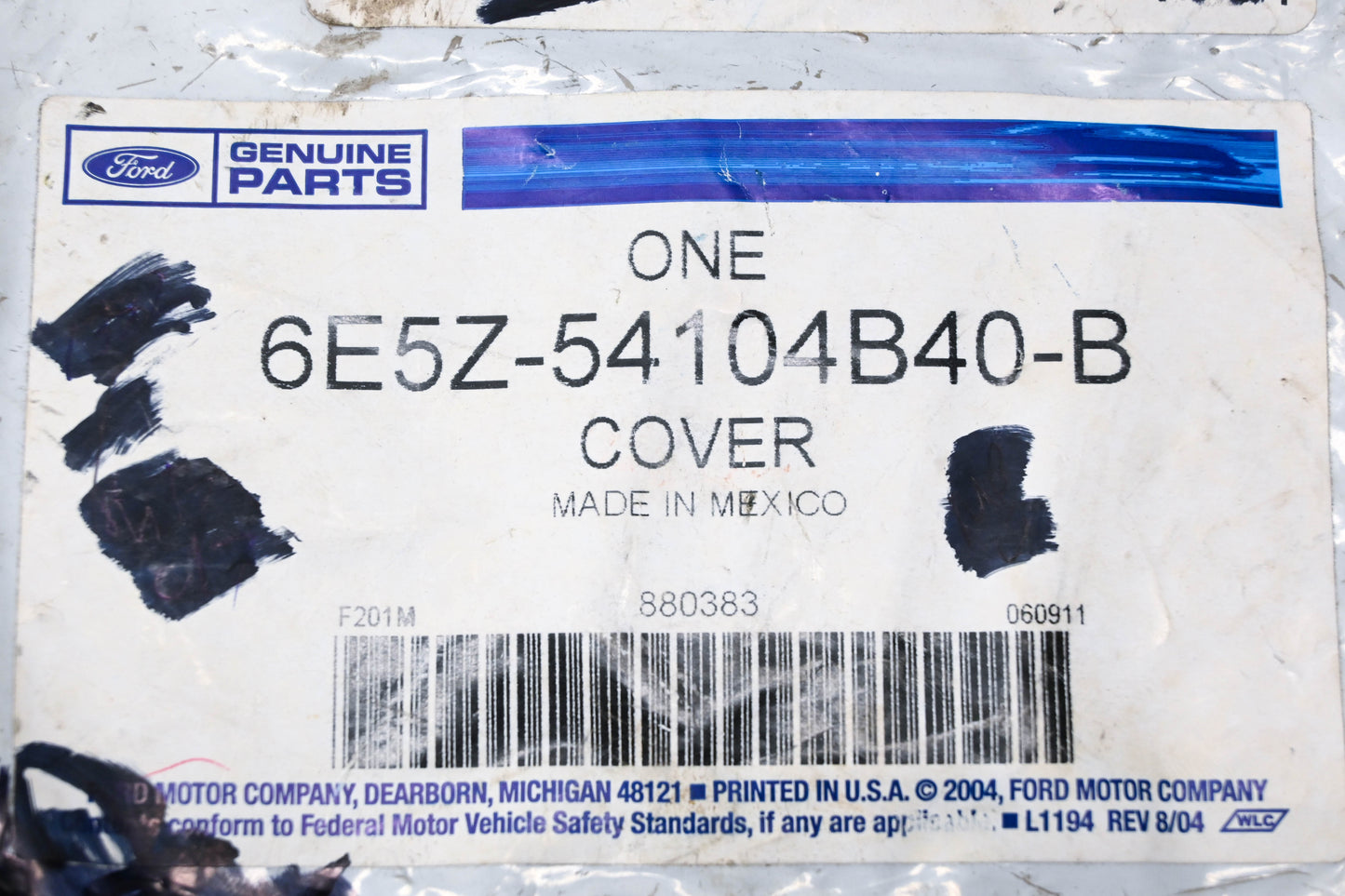 New OEM Ford 6E5Z-54104B40-B Engine Oil Drain Plug Access Cover NOS