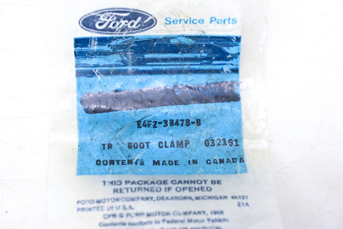 New OEM Ford E4FZ-3B478-B Boot Clamp NOS