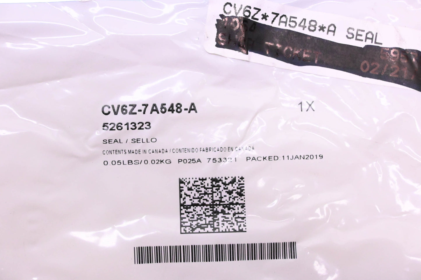New OEM Ford CV6Z-7A548-A, 5261323 Seal NOS