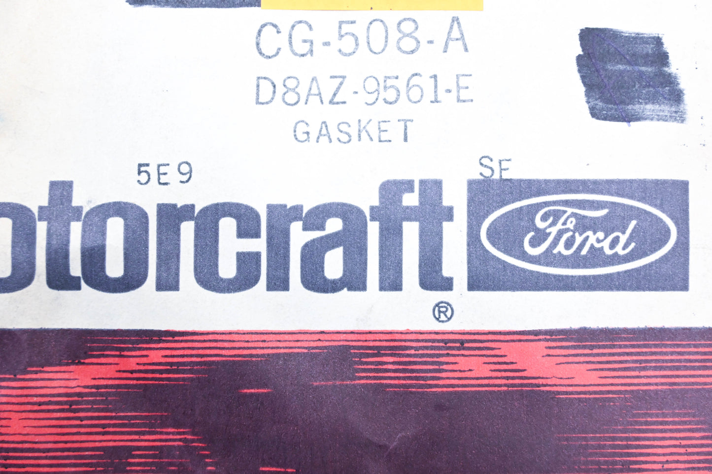 New OEM Motorcraft CG-508-A, D8AZ-9561-E Float Bowl Gasket NOS
