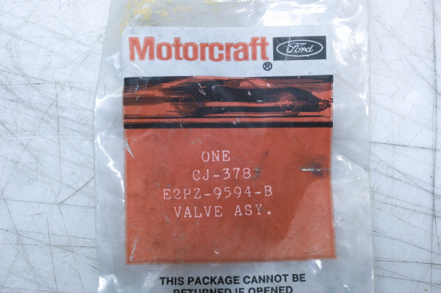 New OEM Motorcraft CJ-378, E2PZ-9594-B Valve Assembly Kit NOS