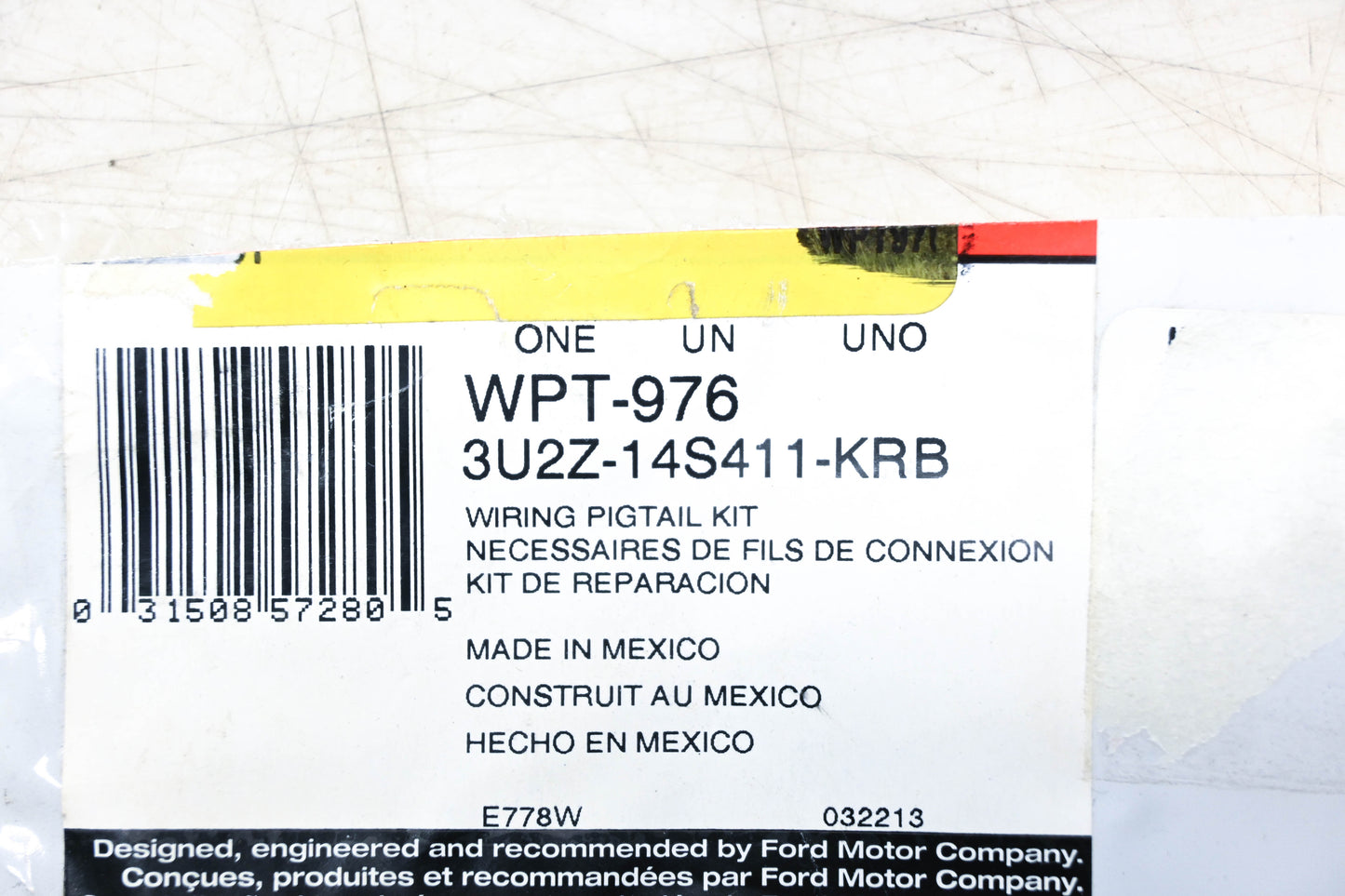 New OEM Motorcraft WPT-976, 3U2Z-14S411-KRB Wiring Assembly Kit NOS
